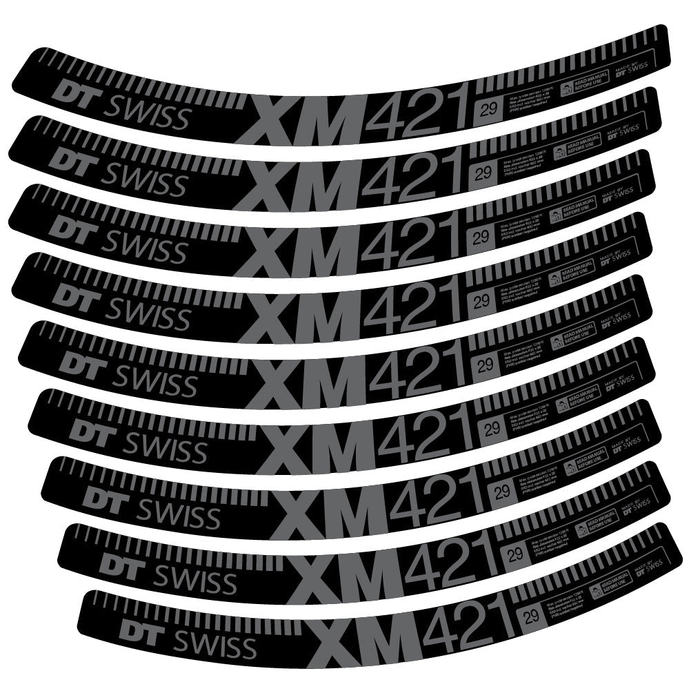 Stickers DT Swiss XM421 compatibles Autocollants roues VTT 29"