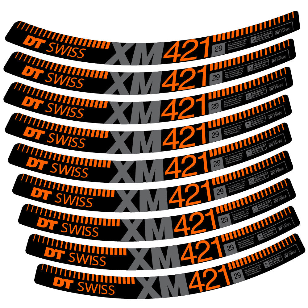 Stickers DT Swiss XM421 compatibles Autocollants roues VTT 29"