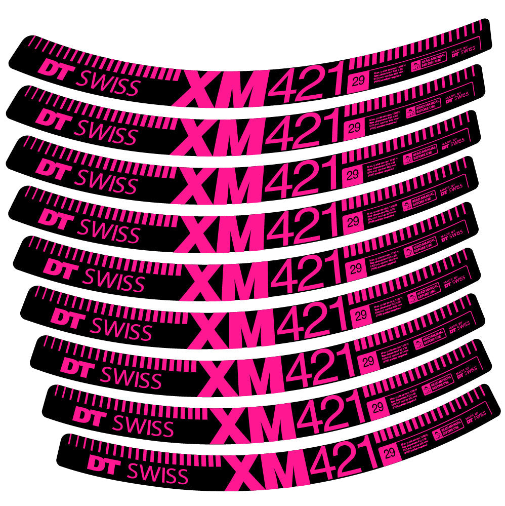 Stickers DT Swiss XM421 compatibles - Autocollants roue vélo VTT