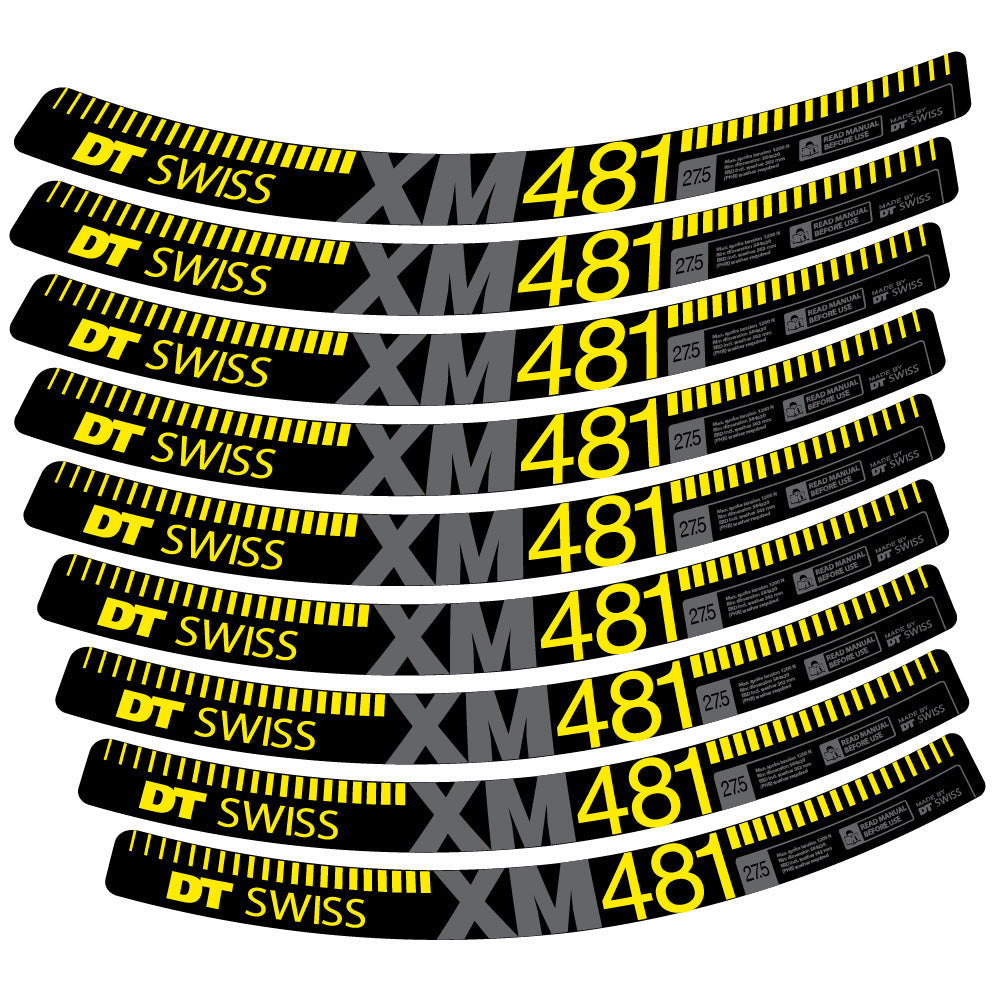 Stickers DT Swiss XM481 compatibles Autocollants roues VTT 29"
