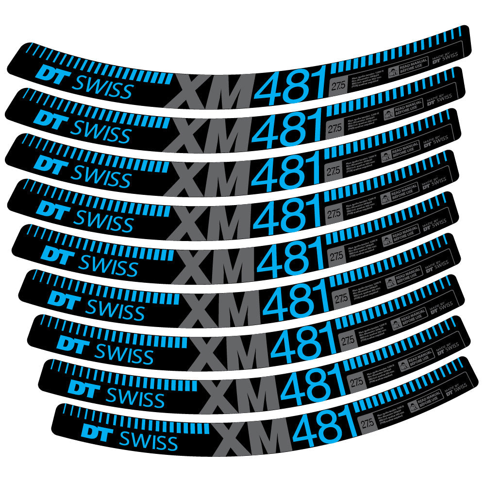 Stickers DT Swiss XM481 compatibles Autocollants roues VTT 29"