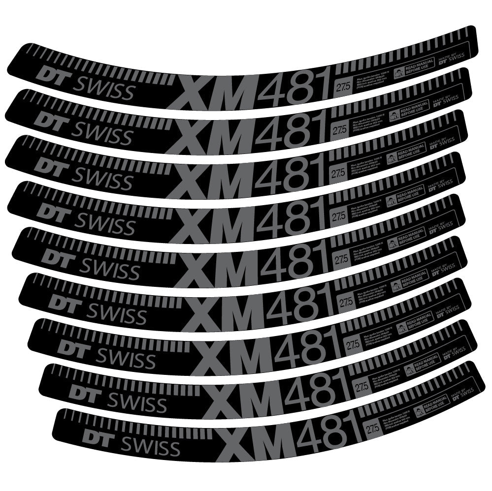 Stickers DT Swiss XM481 compatibles Autocollants roues VTT 29"