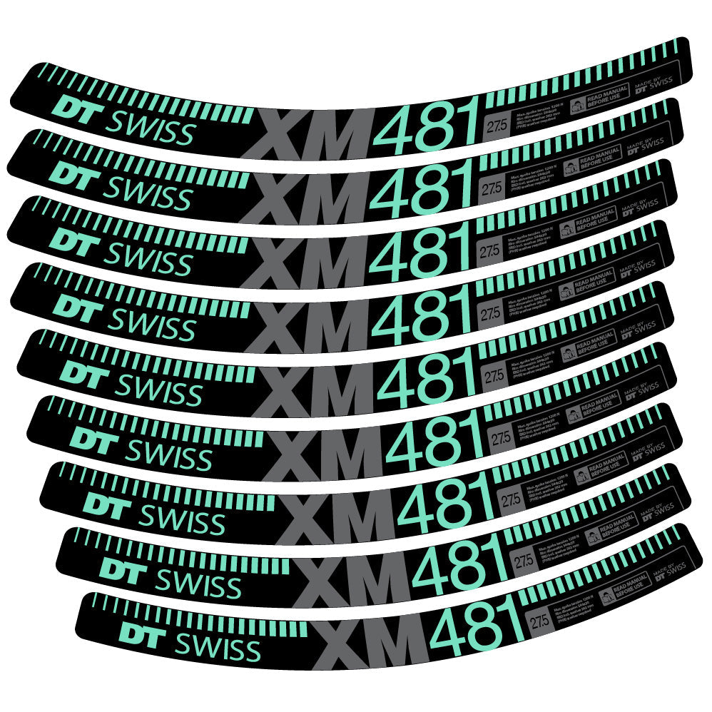 Stickers DT Swiss XM481 compatibles Autocollants roues VTT 29"