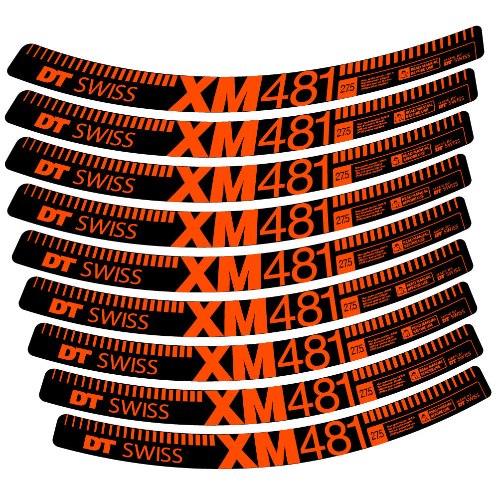 Stickers DT Swiss XM481 compatibles Autocollants roues VTT 29"