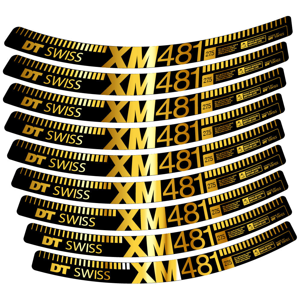 Stickers DT Swiss XM481 compatibles Autocollants roues VTT 29"