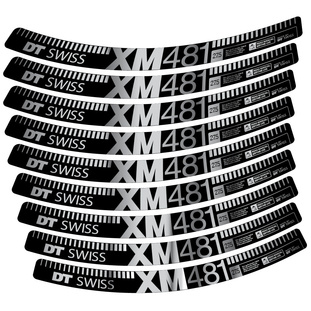 Stickers DT Swiss XM481 compatibles Autocollants roues VTT 29"