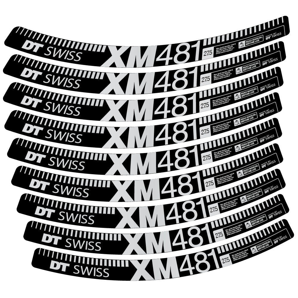 Stickers DT Swiss XM481 compatibles Autocollants roues VTT 29"