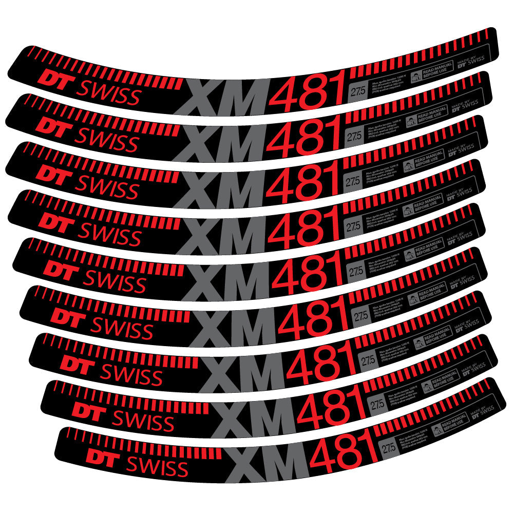 Stickers DT Swiss XM481 compatibles Autocollants roues VTT 29"