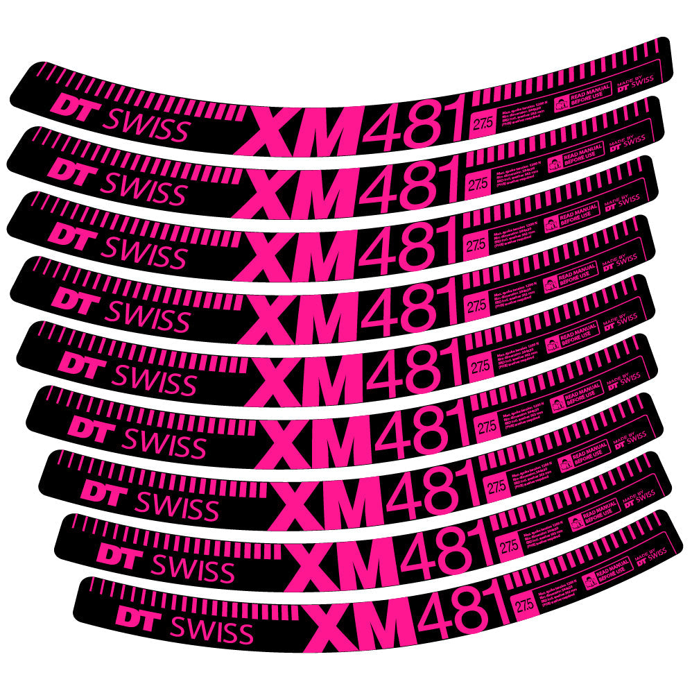 Stickers DT Swiss XM481 compatibles Autocollants roues VTT 29"