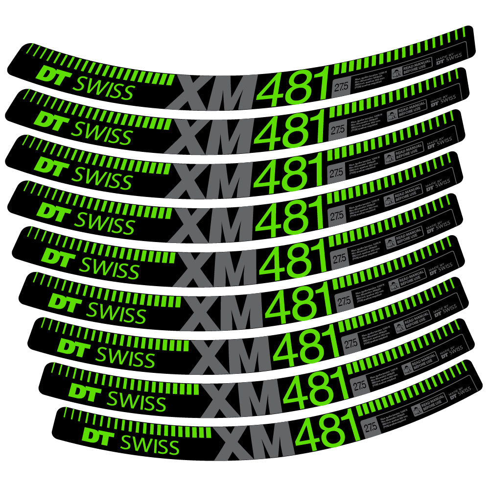Stickers DT Swiss XM481 compatibles Autocollants roues VTT 29"