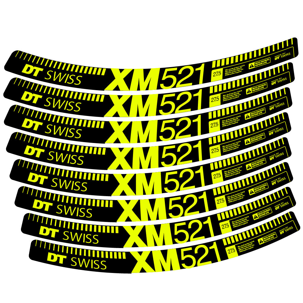Stickers DT Swiss XM521 compatibles Autocollants roues VTT 29"