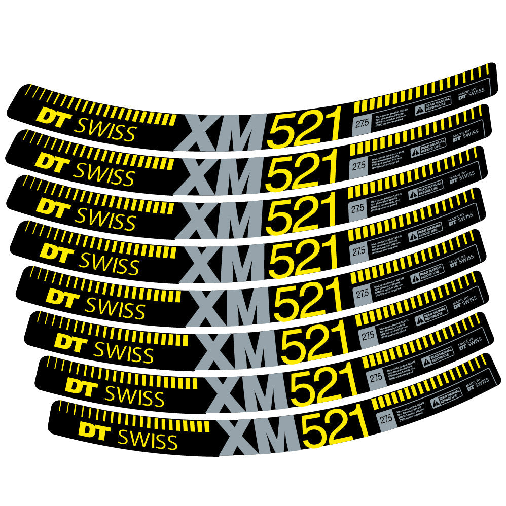Stickers DT Swiss XM521 compatibles Autocollants roues VTT 29"