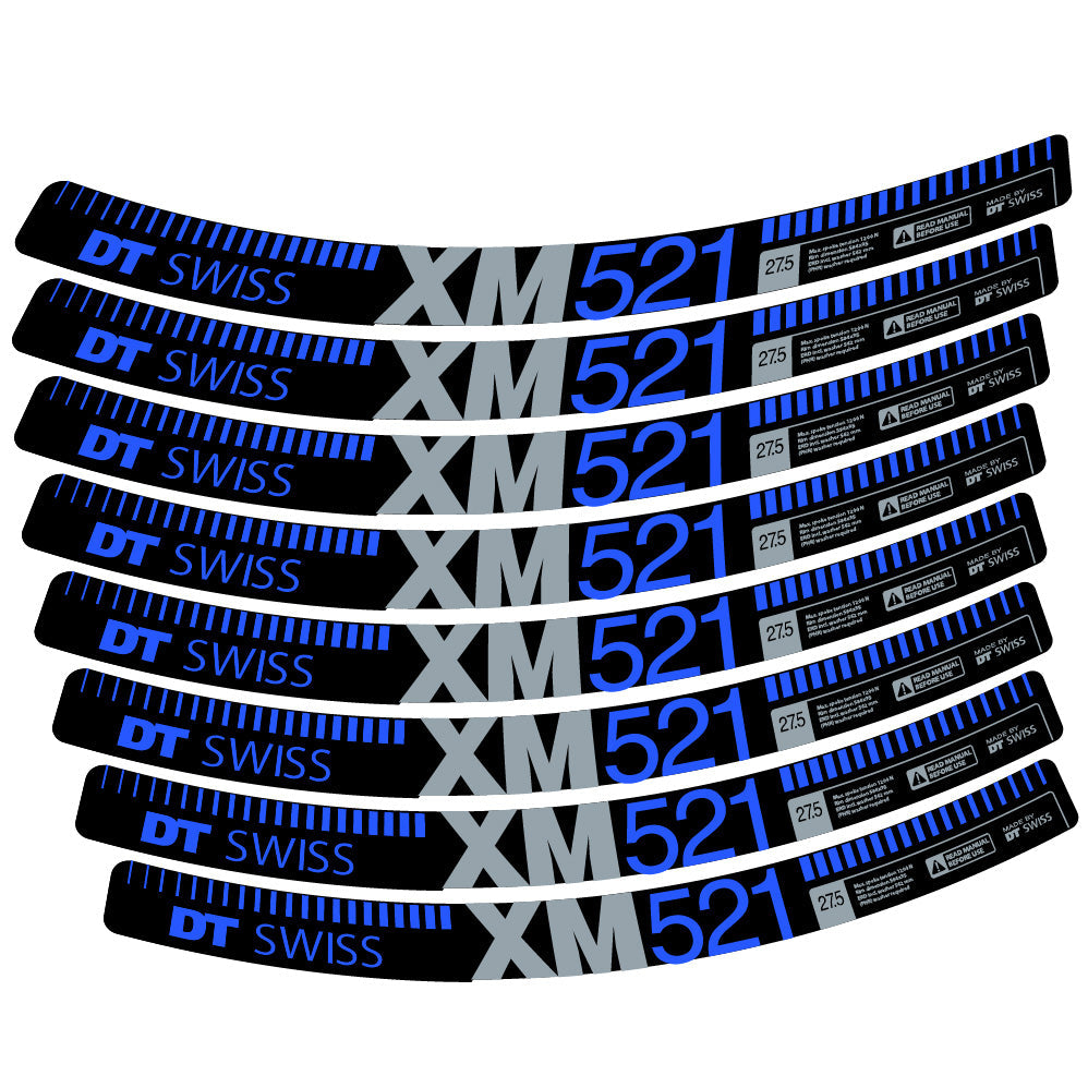 Stickers DT Swiss XM521 compatibles Autocollants roues VTT 29"