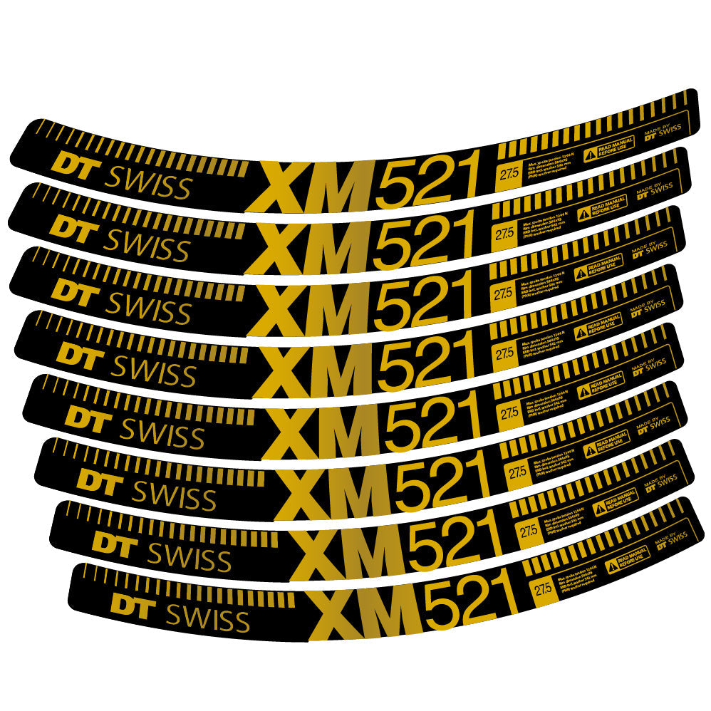 Stickers DT Swiss XM521 compatibles Autocollants roues VTT 29"