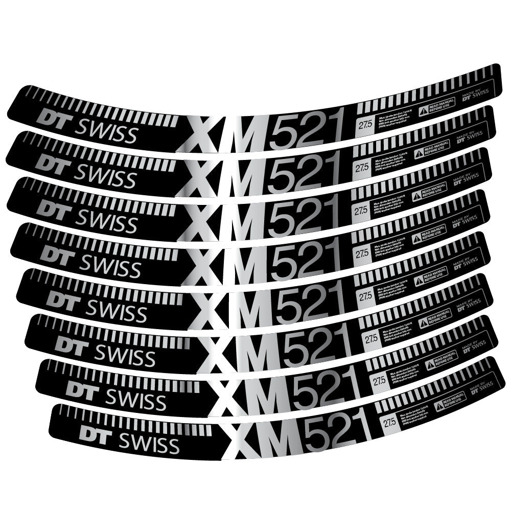 Stickers DT Swiss XM521 compatibles Autocollants roues VTT 29"