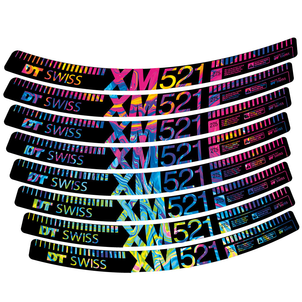 Stickers DT Swiss XM521 compatibles Autocollants roues VTT 29"
