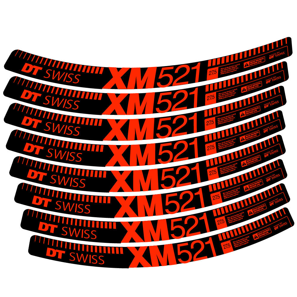 Stickers DT Swiss XM521 compatibles Autocollants roues VTT 29"