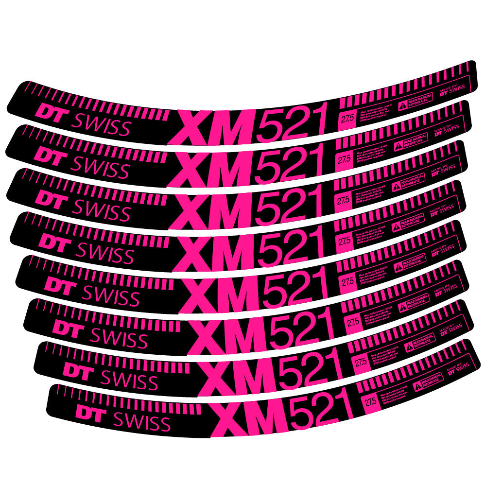 Stickers DT Swiss XM521 compatibles Autocollants roues VTT 29"