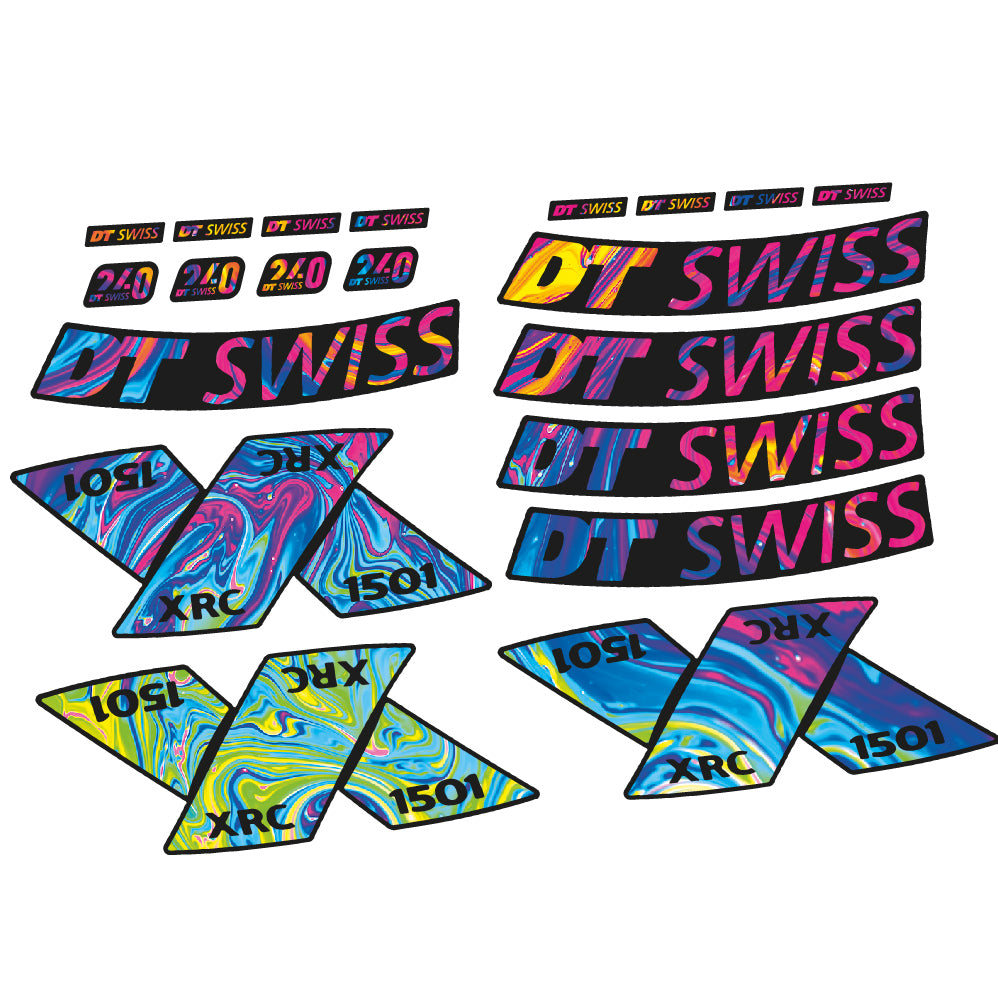 Stickers DT Swiss XRC 1501 Spline 2022 compatibles Autocollants roues VTT 29"