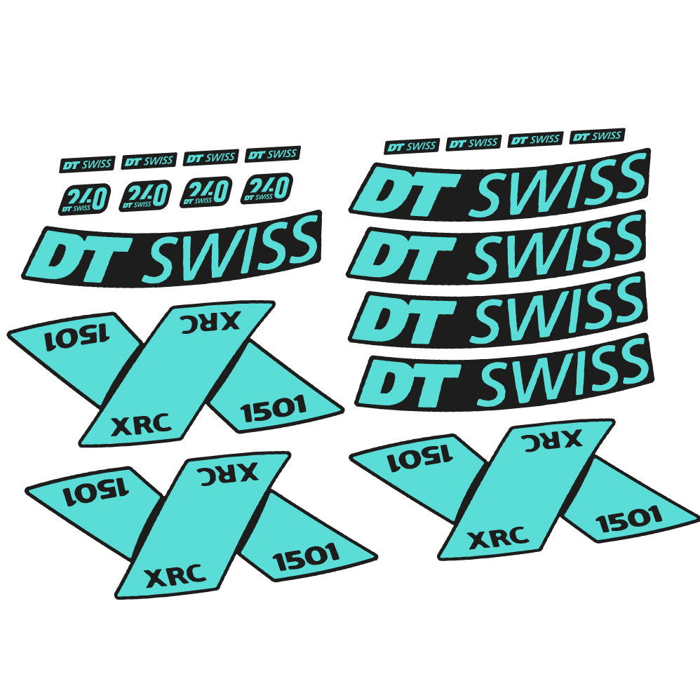 Stickers DT Swiss XRC 1501 Spline 2022 compatibles Autocollants roues VTT 29"