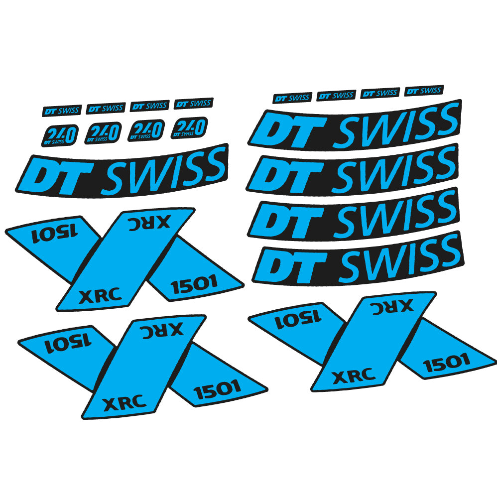 Stickers DT Swiss XRC 1501 Spline 2022 compatibles Autocollants roues VTT 29"