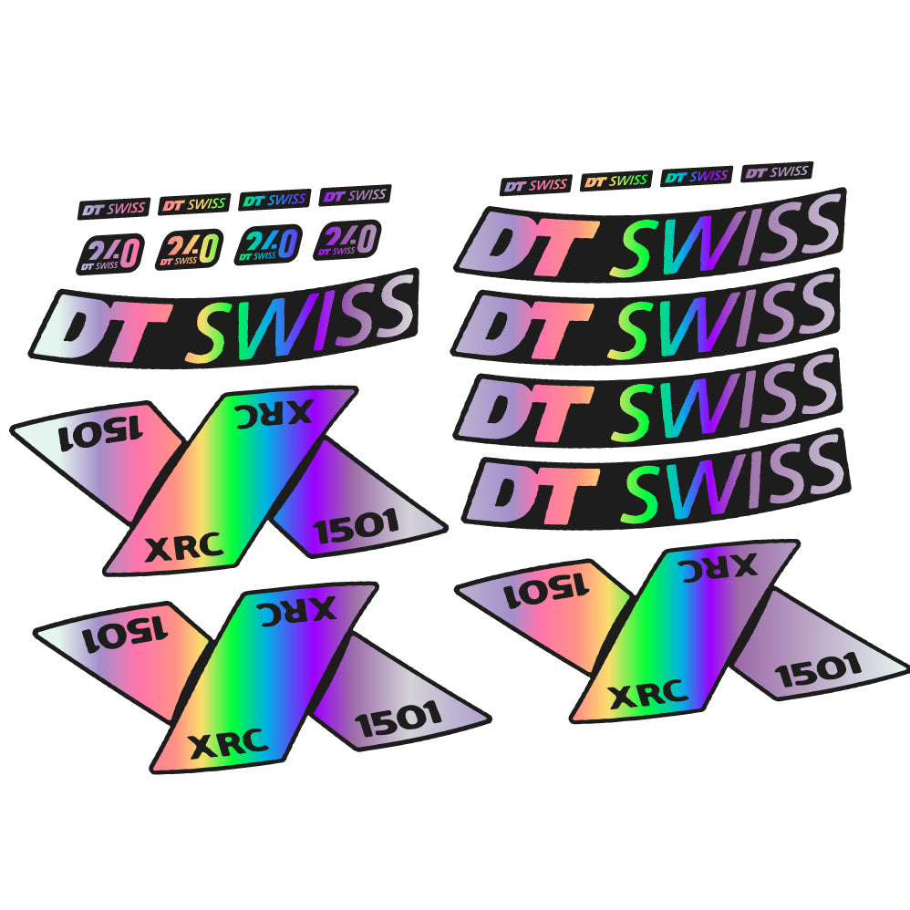Stickers DT Swiss XRC 1501 Spline 2022 compatibles Autocollants roues VTT 29"