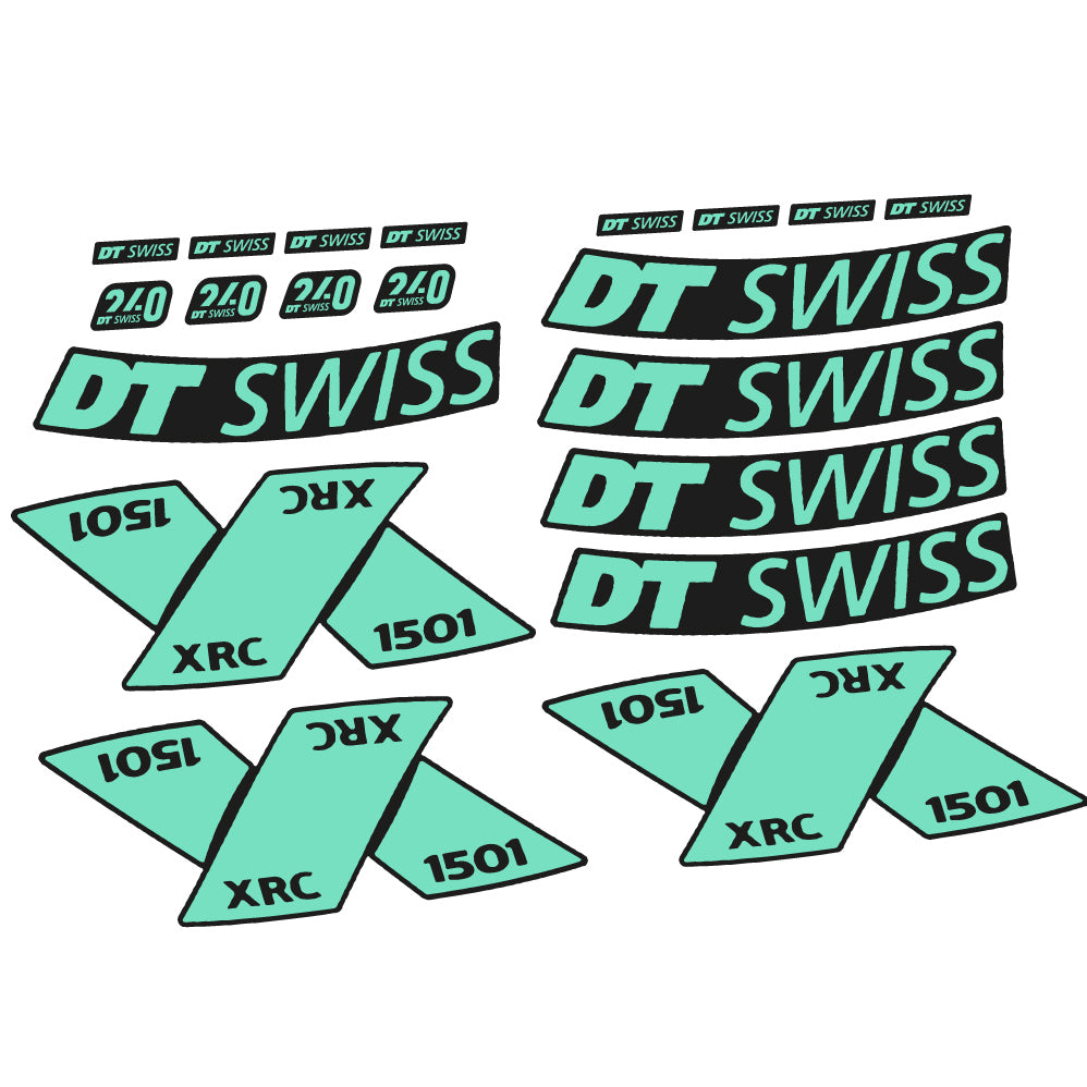 Stickers DT Swiss XRC 1501 Spline 2022 compatibles Autocollants roues VTT 29"