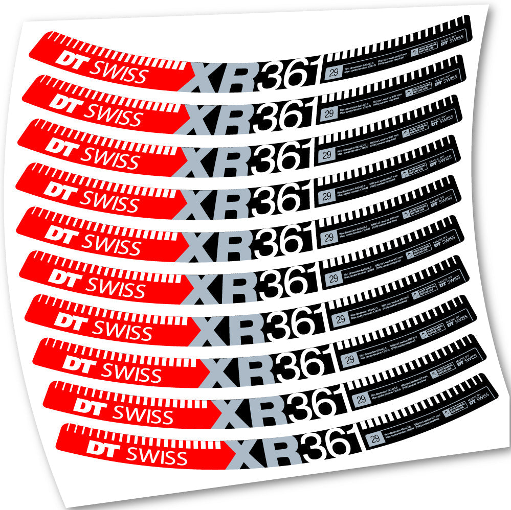 Stickers DT Swiss XR361 compatibles Autocollants roues