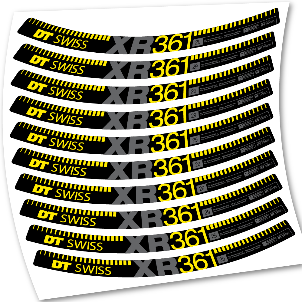 Stickers DT Swiss XR361 compatibles Autocollants roues