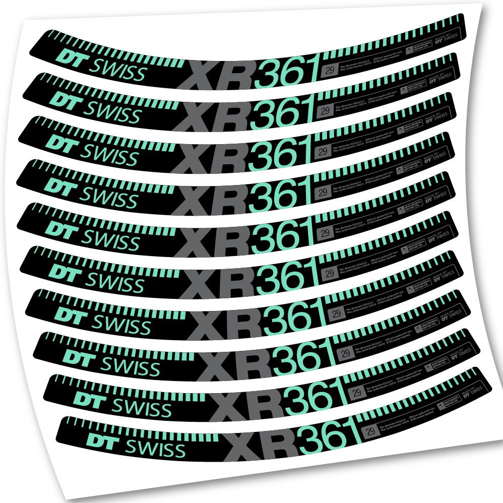 Stickers DT Swiss XR361 compatibles Autocollants roues
