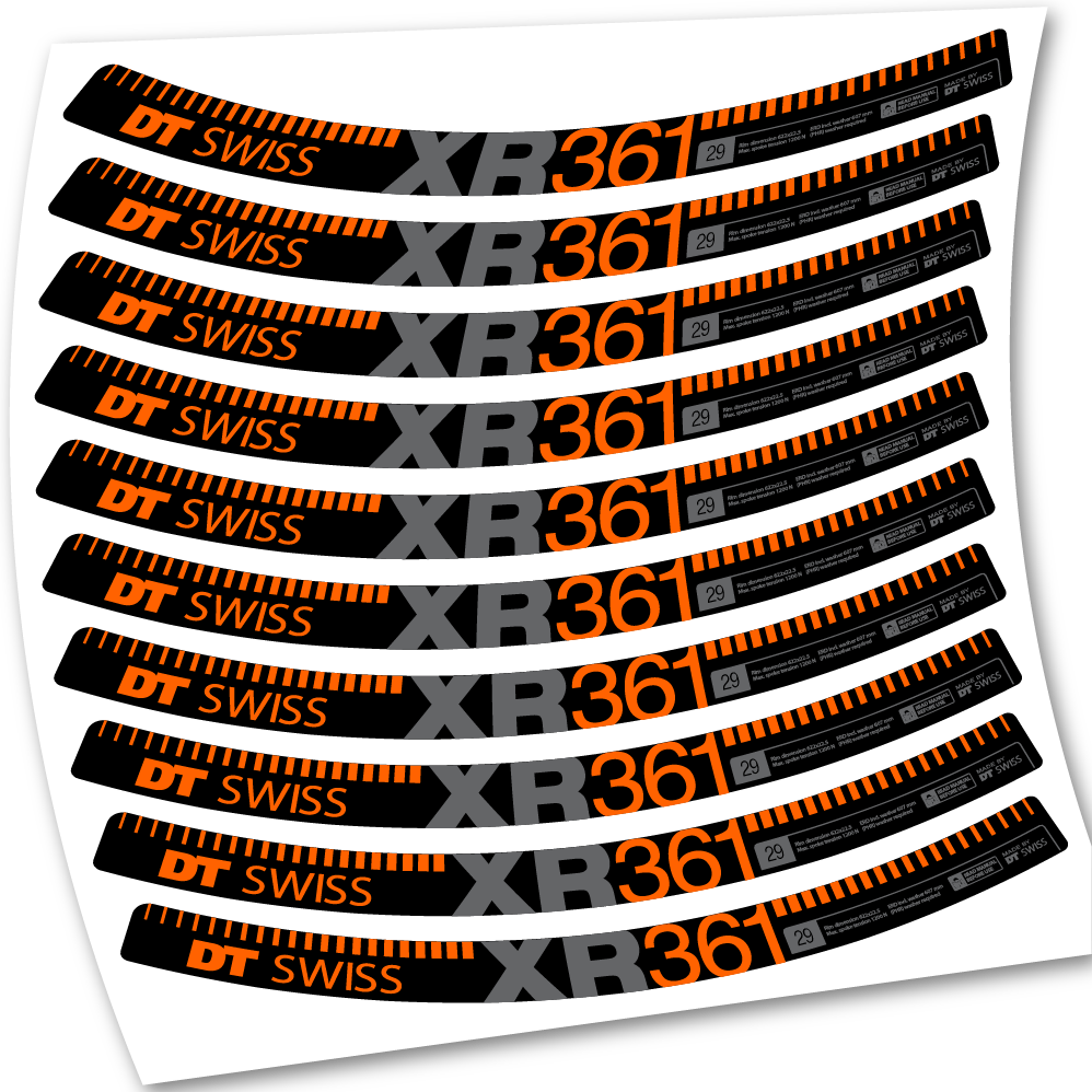 Stickers DT Swiss XR361 compatibles Autocollants roues