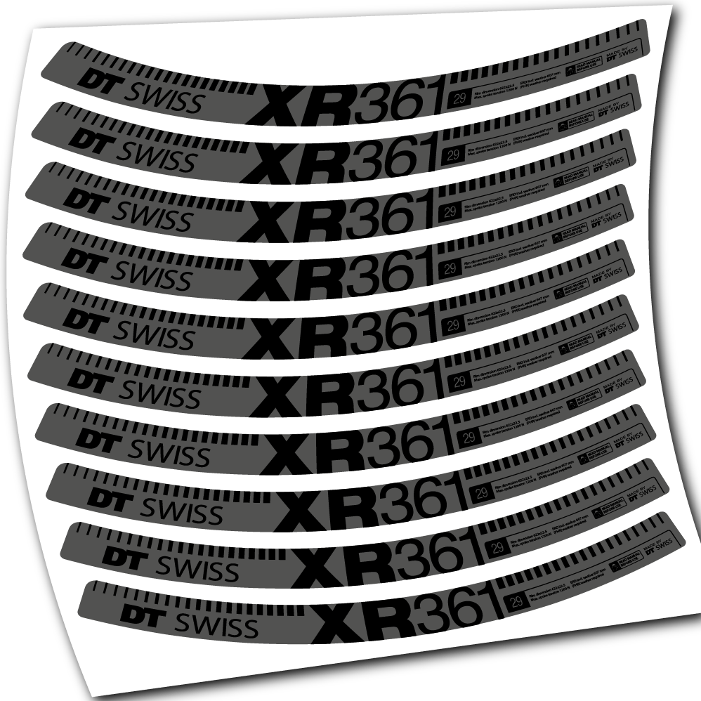 Stickers DT Swiss XR361 compatibles Autocollants roues
