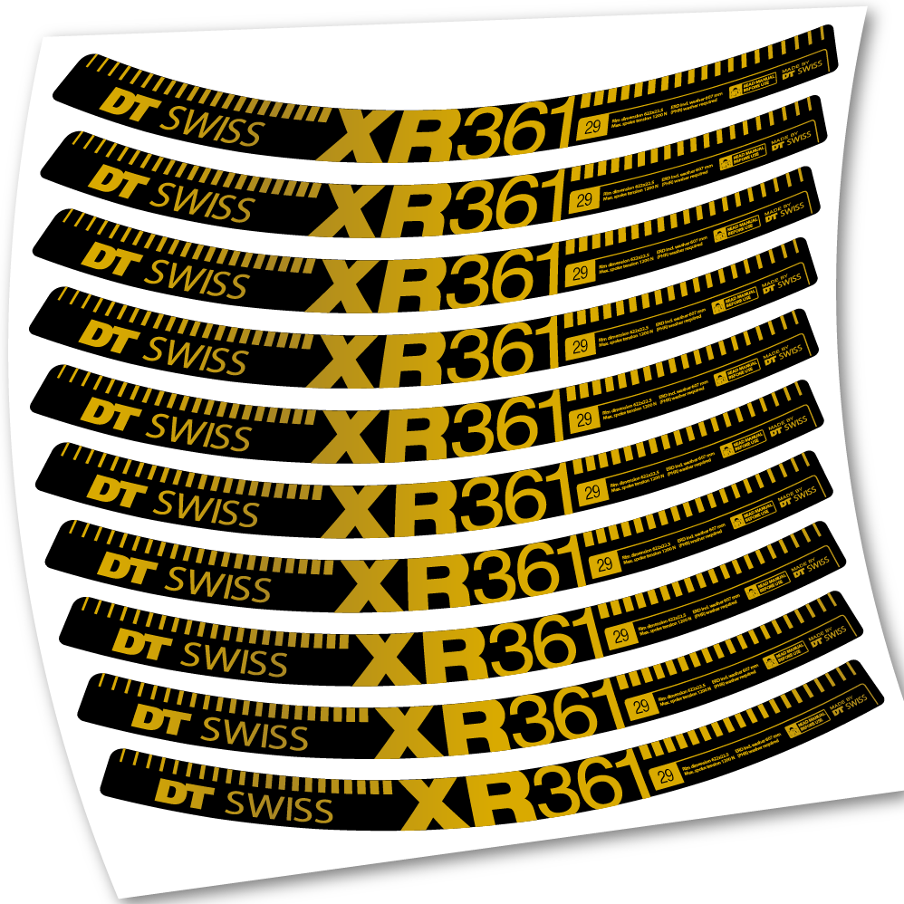 Stickers DT Swiss XR361 compatibles Autocollants roues