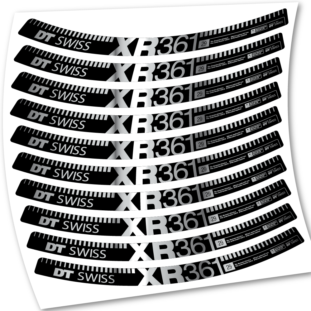 Stickers DT Swiss XR361 compatibles Autocollants roues