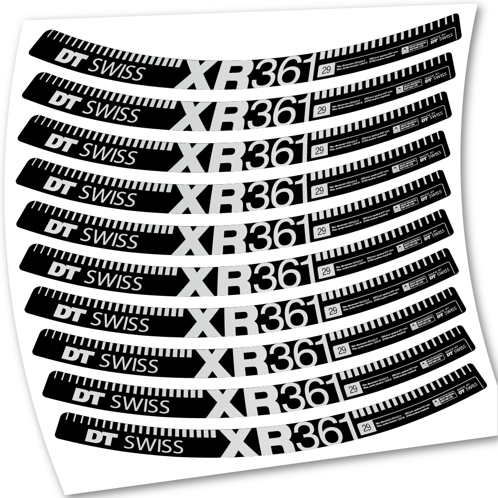 Stickers DT Swiss XR361 compatibles Autocollants roues