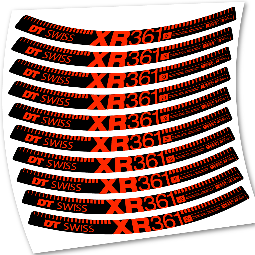 Stickers DT Swiss XR361 compatibles Autocollants roues