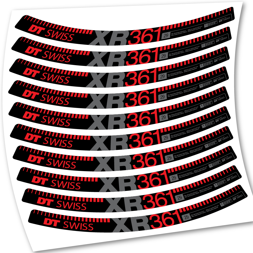 Stickers DT Swiss XR361 compatibles Autocollants roues