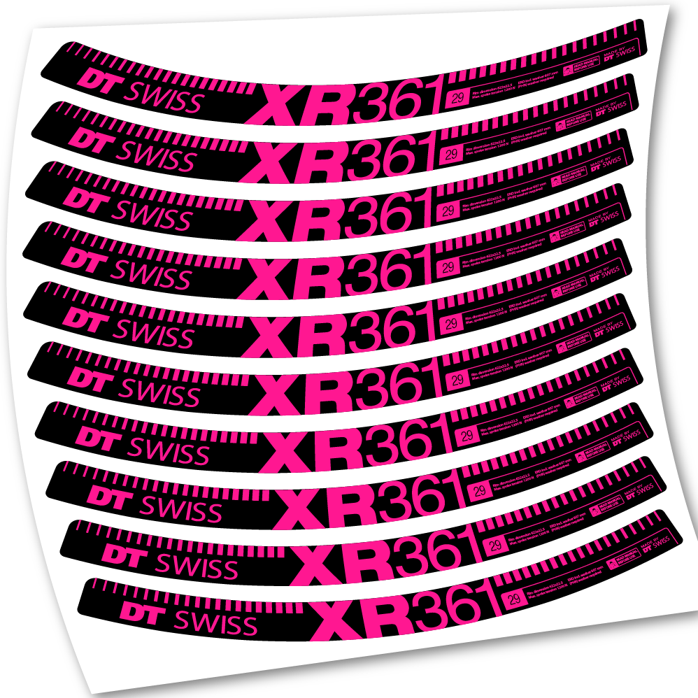 Stickers DT Swiss XR361 compatibles Autocollants roues