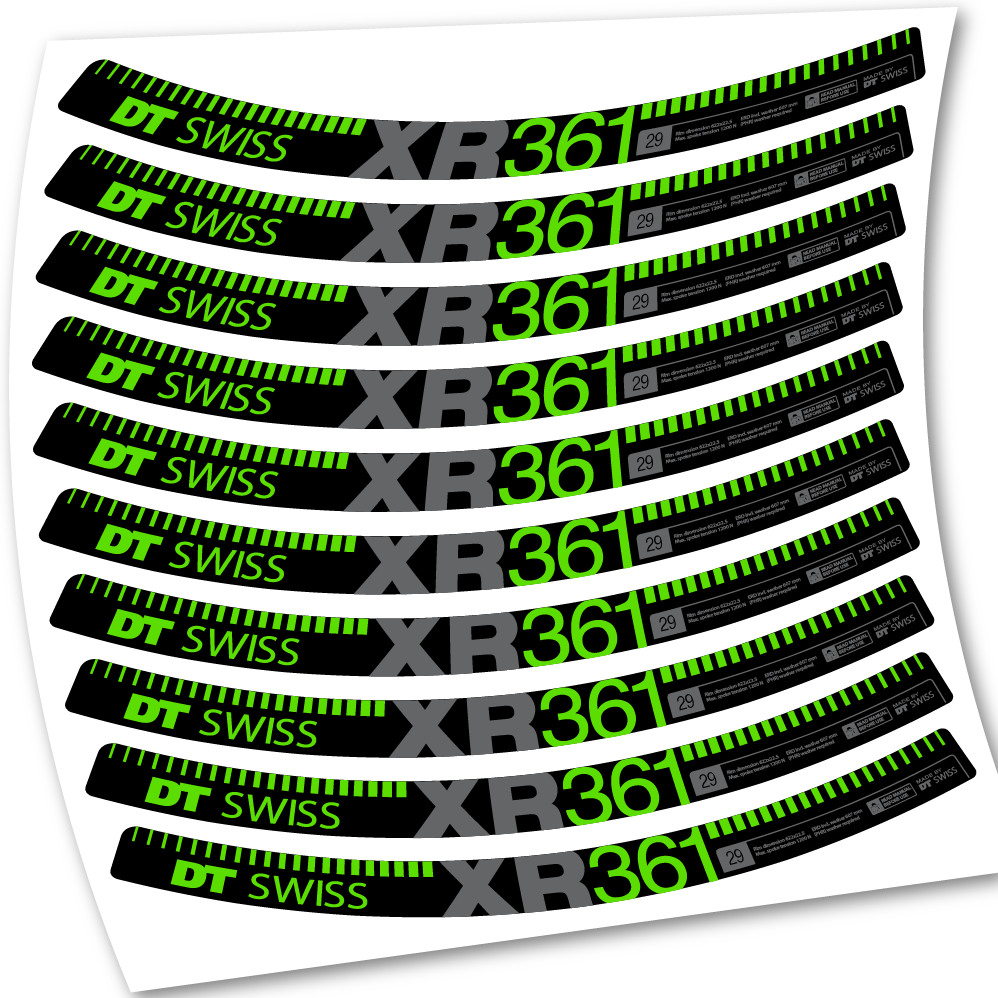 Stickers DT Swiss XR361 compatibles Autocollants roues