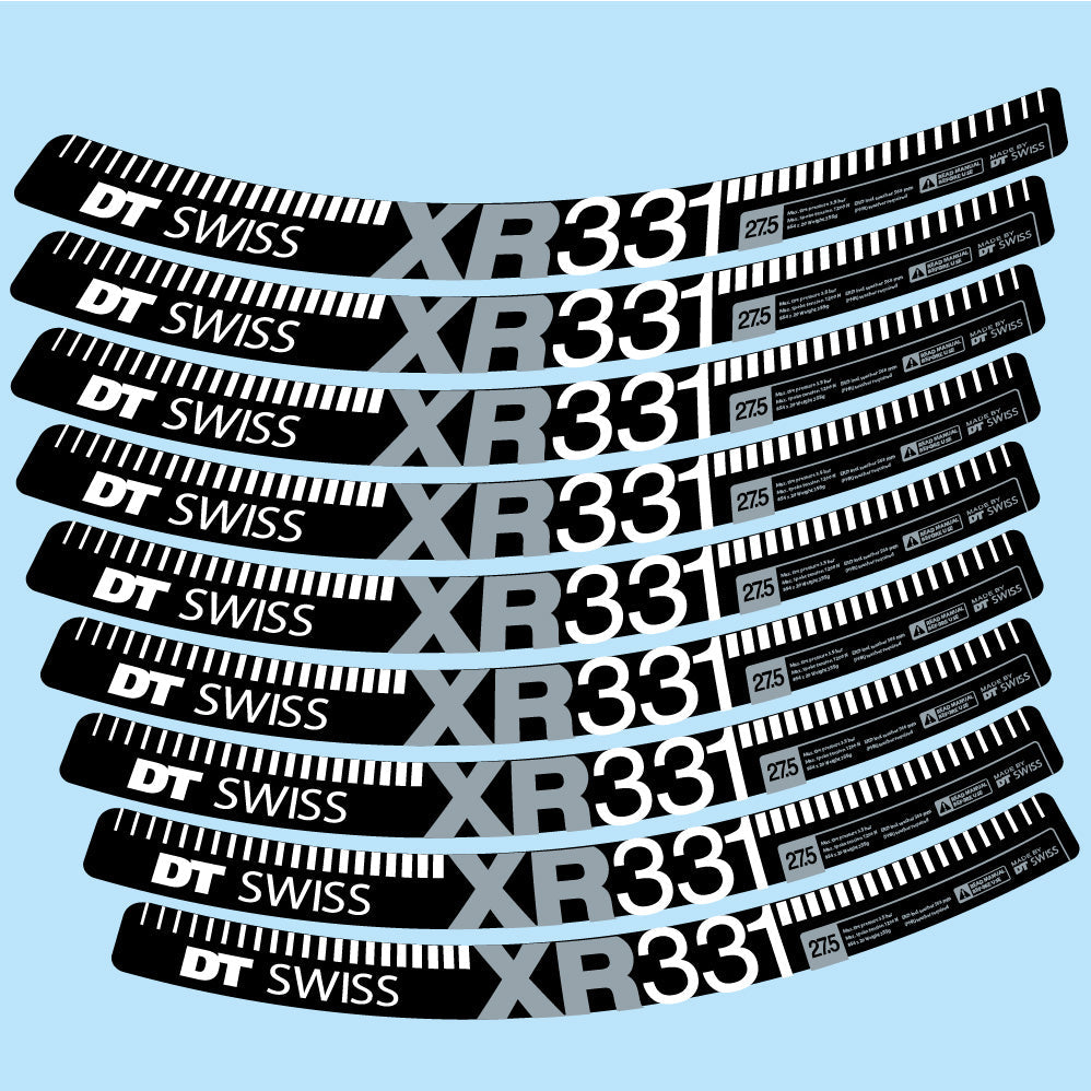 Stickers DT Swiss XR331 compatibles Autocollants roues VTT 29"