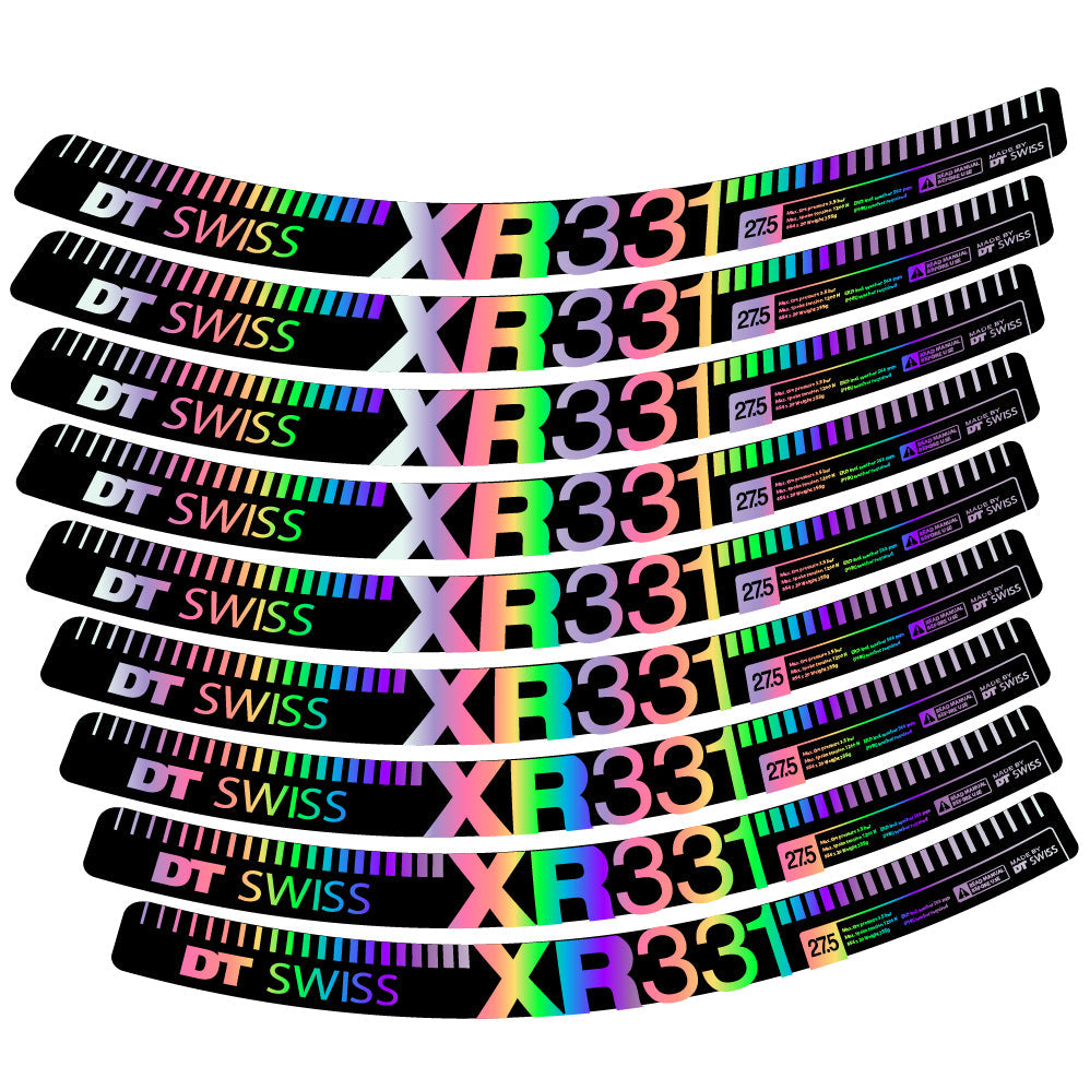 Stickers DT Swiss XR331 compatibles - Autocollants roue vélo VTT