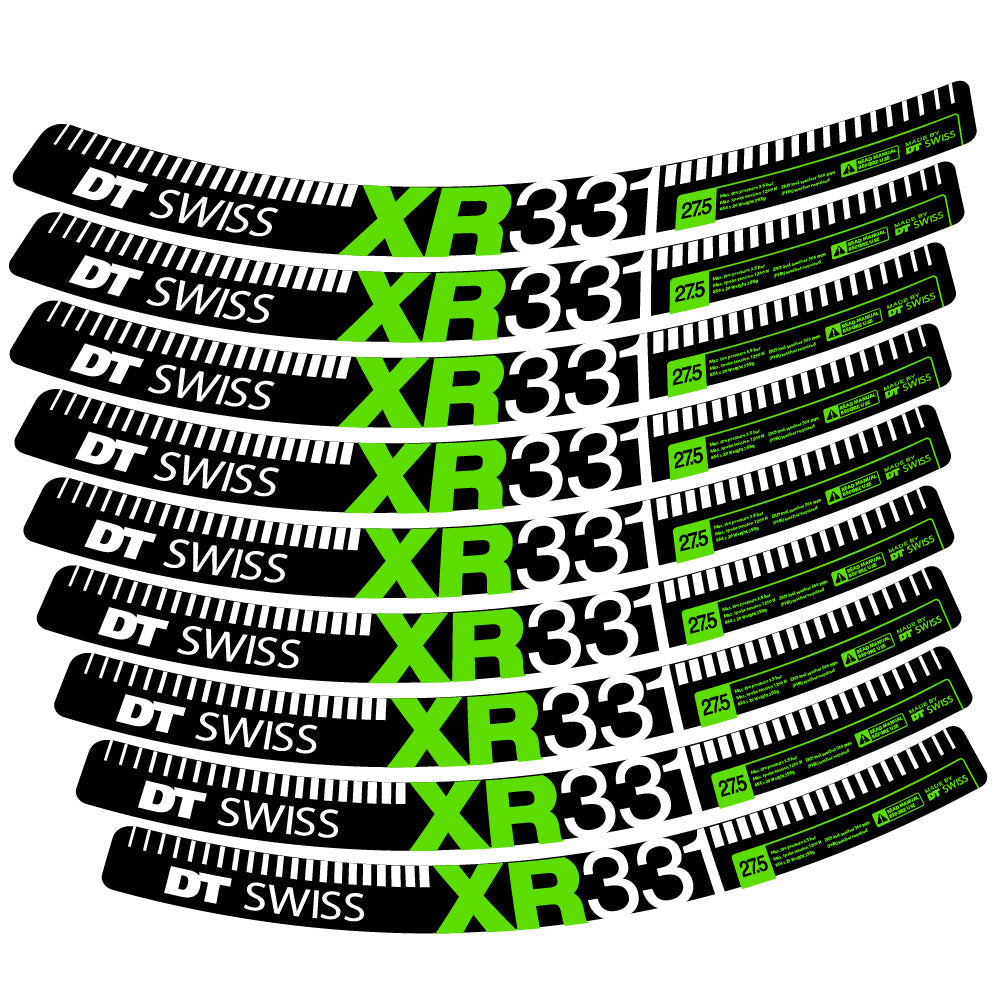 Stickers DT Swiss XR331 compatibles - Autocollants roue vélo VTT