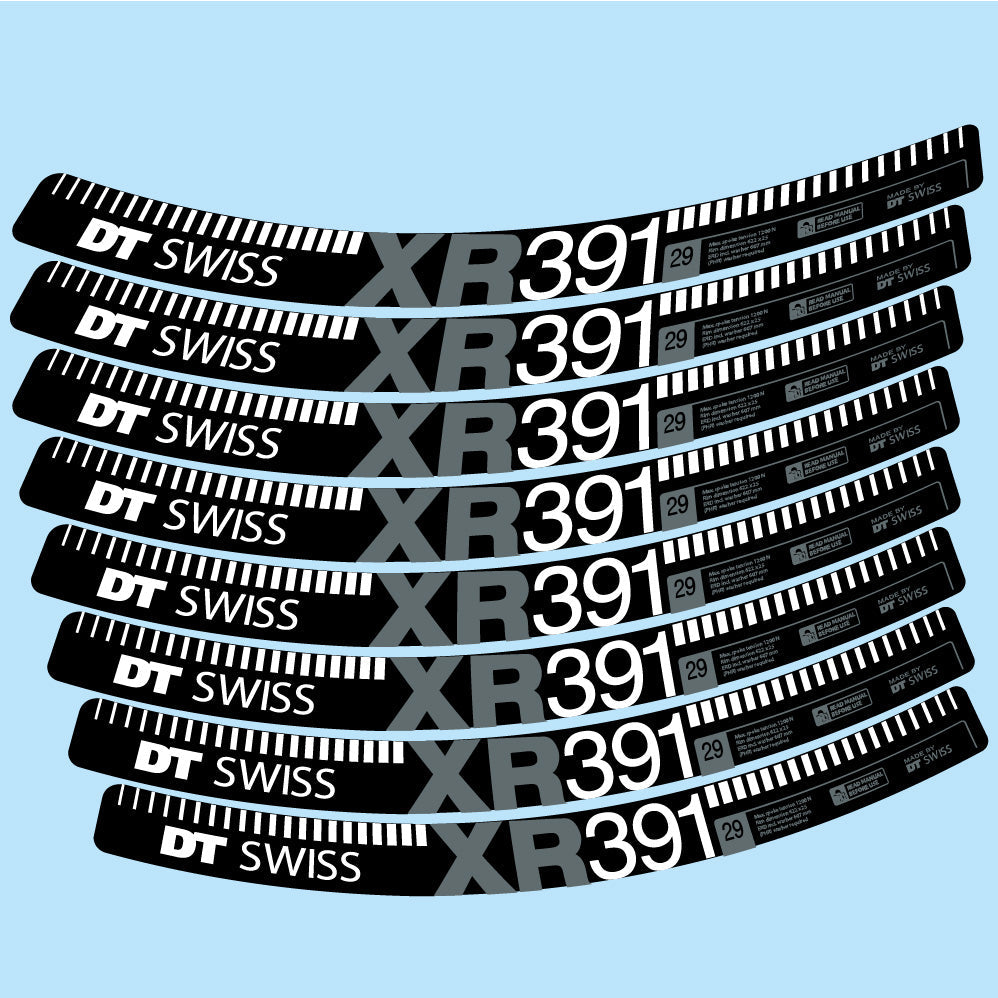 Stickers DT Swiss XR391 compatibles Autocollants roues VTT 29"
