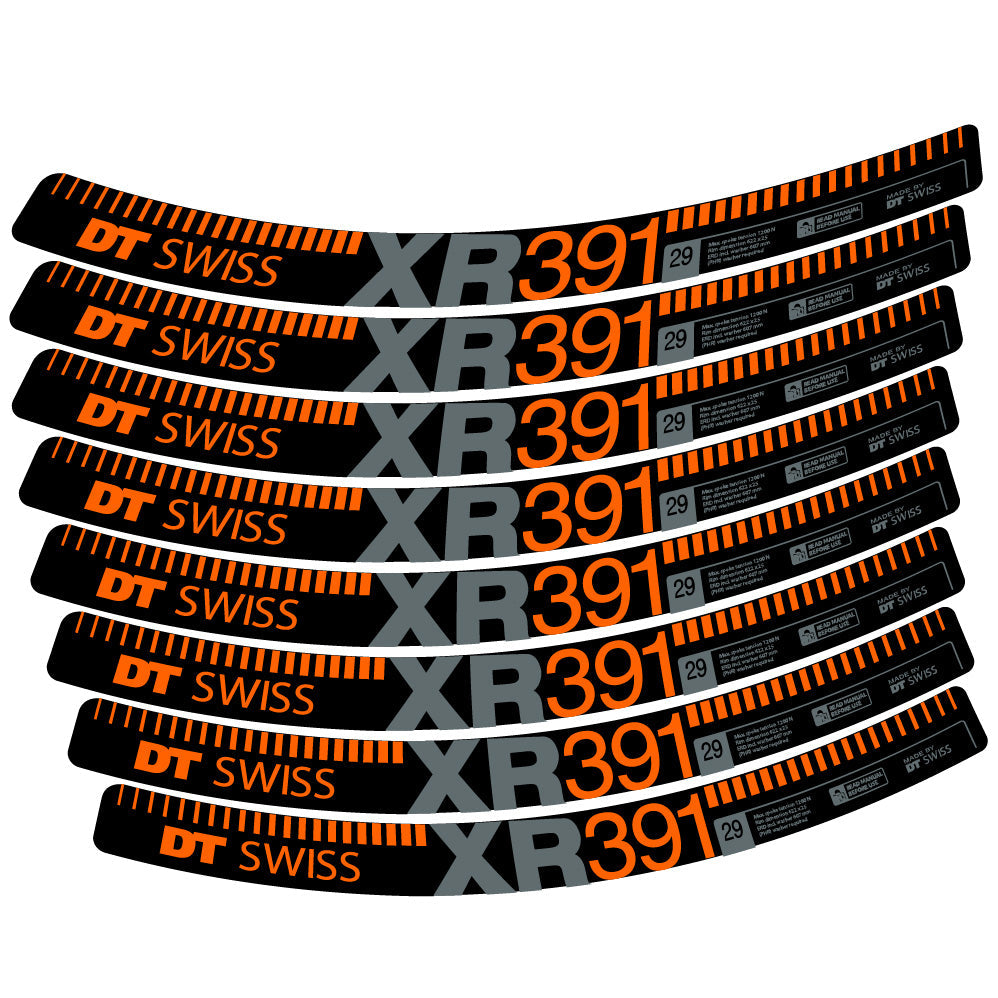 Stickers DT Swiss XR391 compatibles Autocollants roues VTT 29"