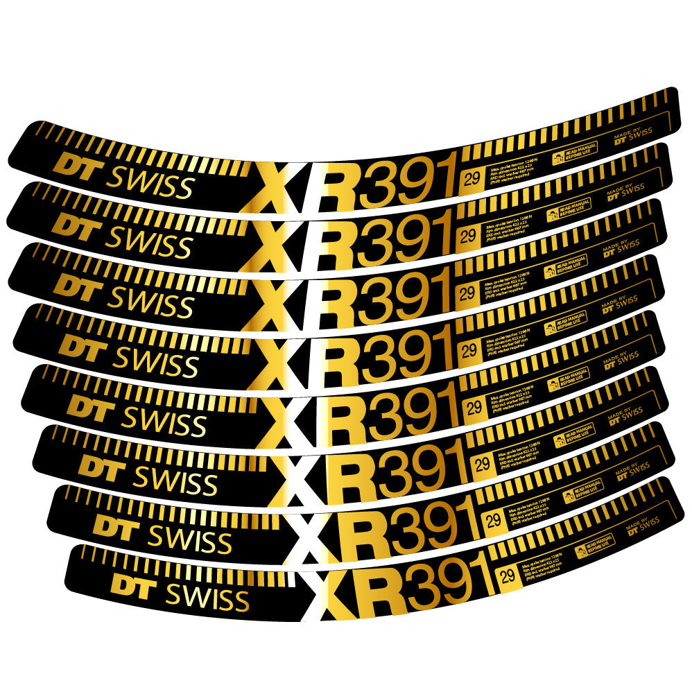 Stickers DT Swiss XR391 compatibles Autocollants roues VTT 29"