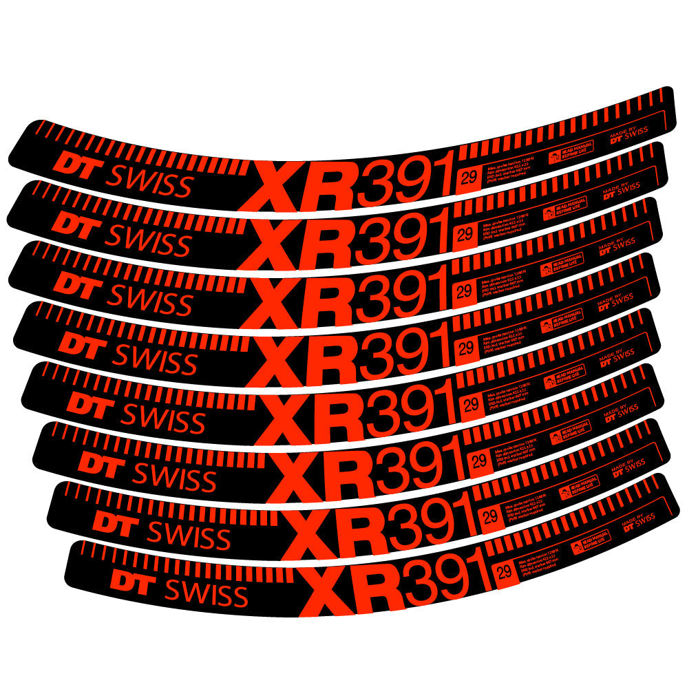 Stickers DT Swiss XR391 compatibles Autocollants roues VTT 29"