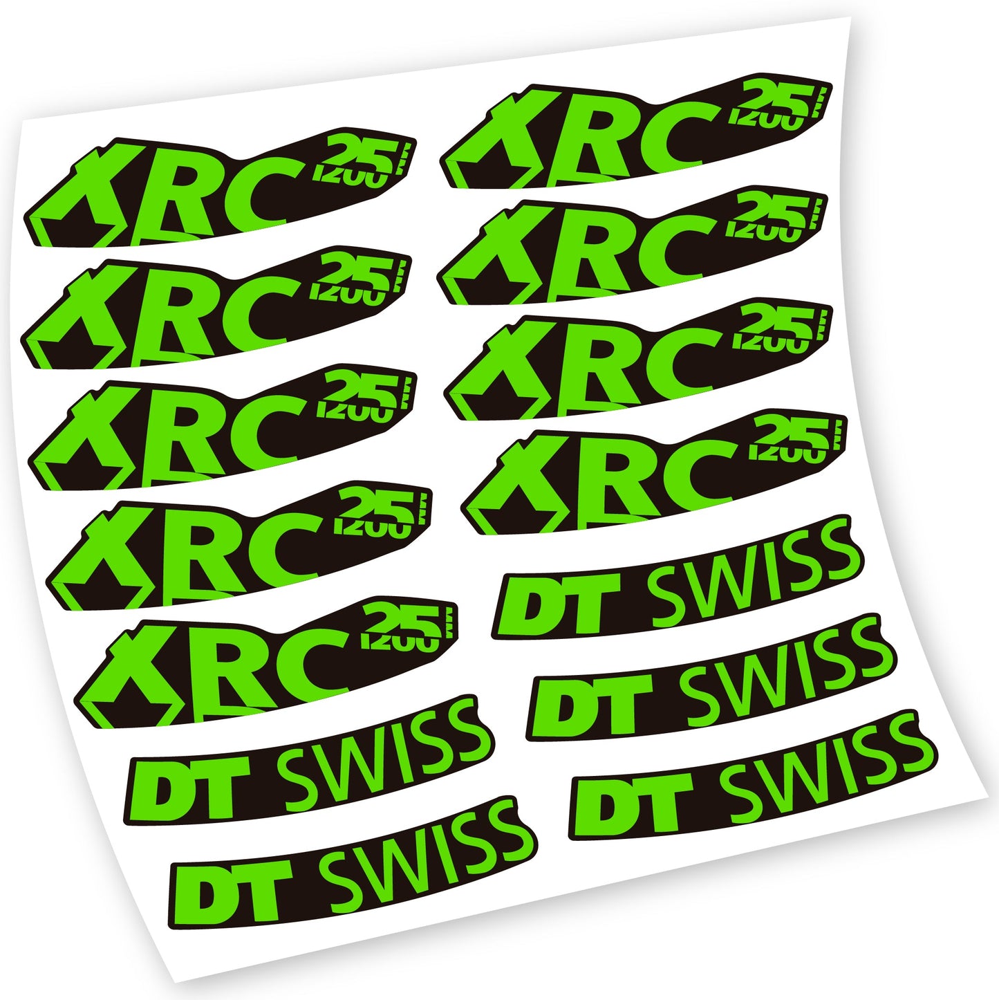 Stickers DT Swiss XRC 25 1200 compatibles Autocollants roues