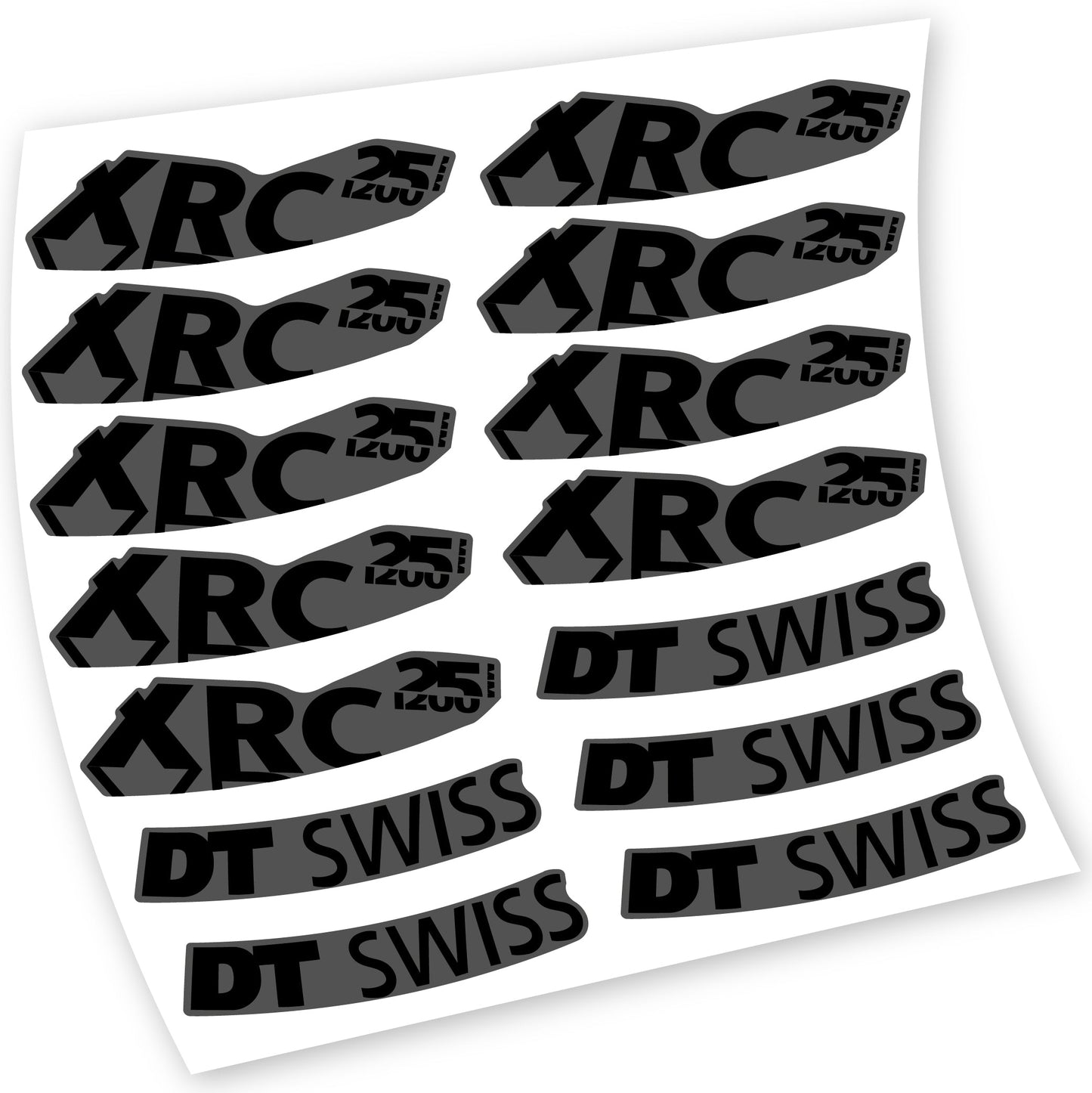 Stickers DT Swiss XRC 25 1200 compatibles Autocollants roues