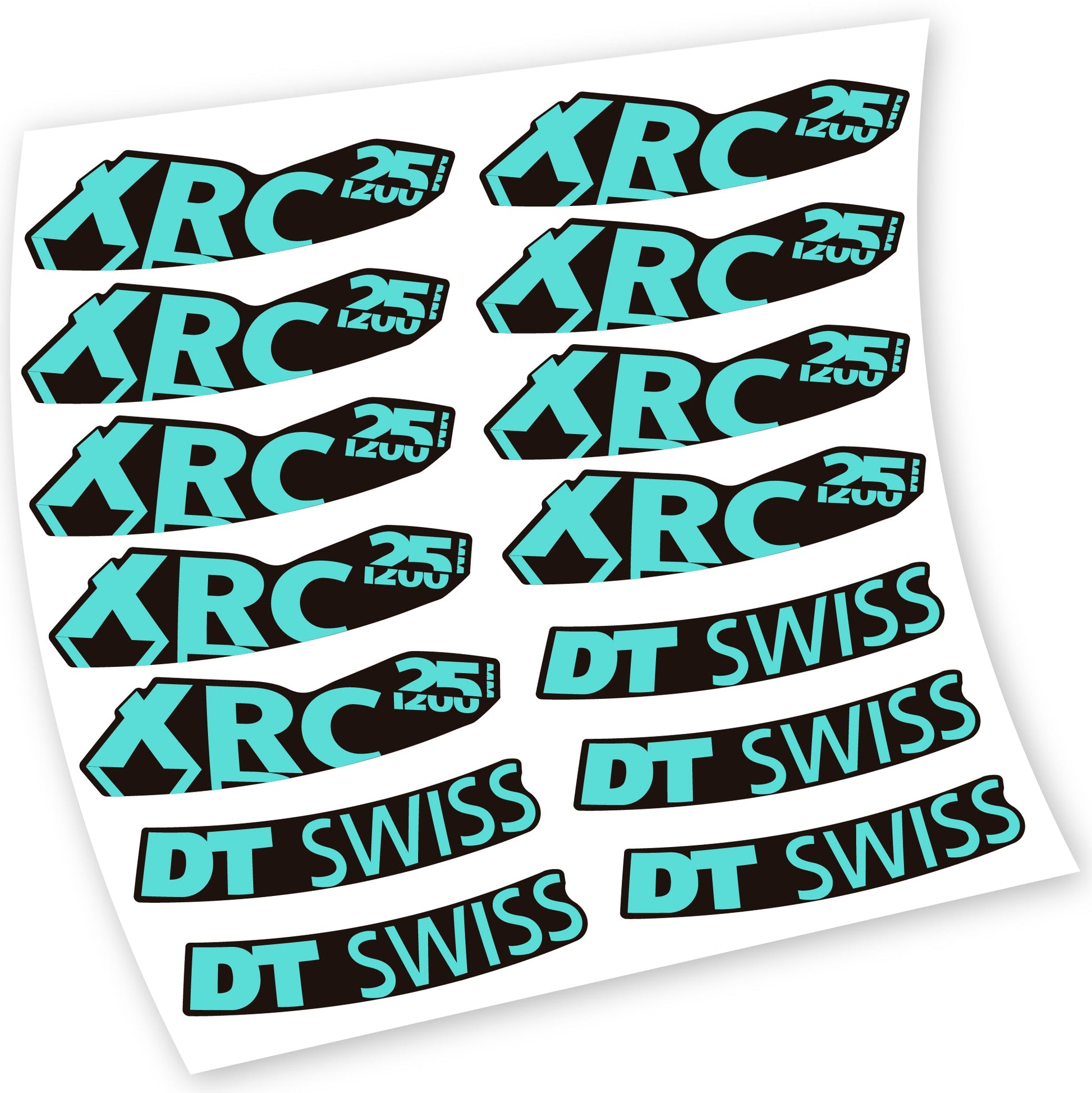 Stickers DT Swiss XRC 25 1200 compatibles Autocollants roues