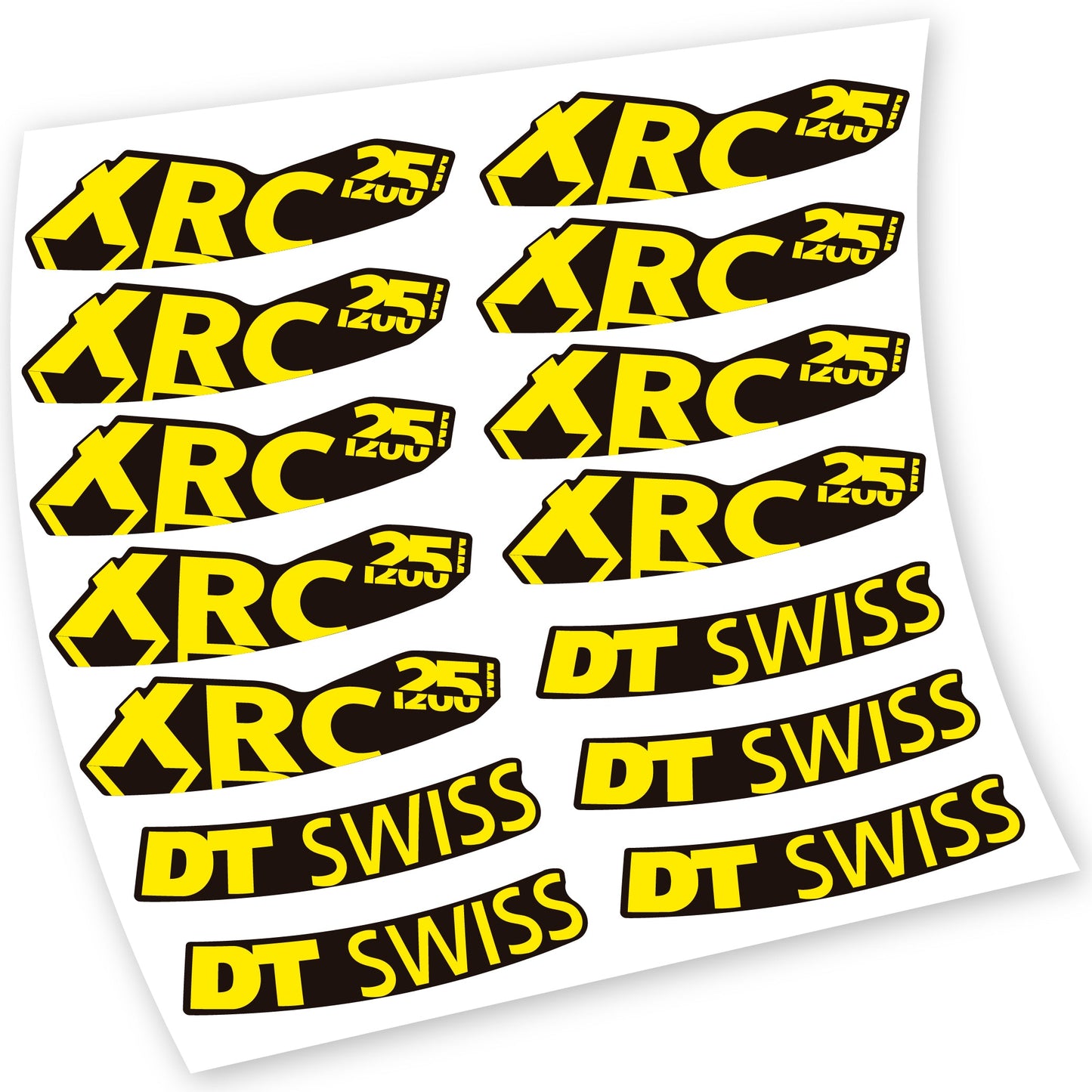 Stickers DT Swiss XRC 25 1200 compatibles Autocollants roues